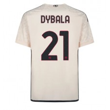 AS Roma Paulo Dybala #21 Bortatröja 2023-24 Korta ärmar